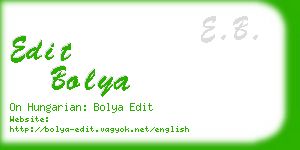 edit bolya business card